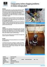 Uniqa Pump решает проблему засорения канализационной станции в Дубае